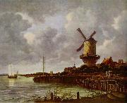 Jacob van Ruisdael Tower Mill at Wijk bij Duurstede, Netherlands, china oil painting reproduction